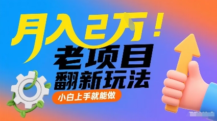 月入2W！老项目翻新玩法，小白上手就能做，非常容易上手-第一资源网