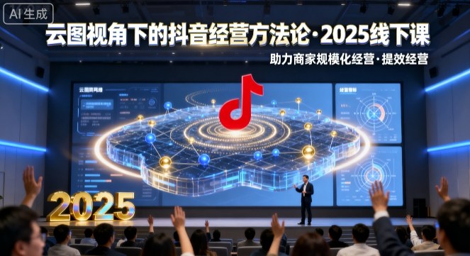 云图视角下的抖音经营方法论，2025线下课，助力商家规模化经营，提效经营（录音+字幕）-第一资源网