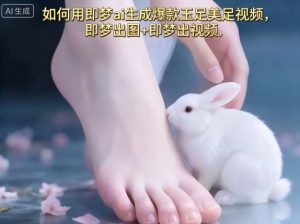 如何用即梦ai生成爆款玉足美足视频，即梦出图+即梦出视频，快速涨粉-第一资源网