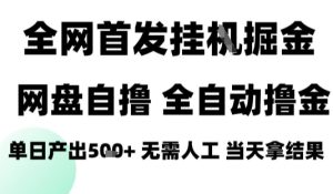 2025最新网盘自撸拉新,全自动运行,无需人工,日入4张+,小白可玩【揭秘】-第一资源网