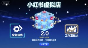 小红书虚拟店矩阵2.0,全新操作,超强技术,可工作室放大-第一资源网